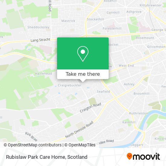 Rubislaw Park Care Home map
