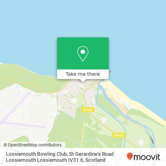 Lossiemouth Bowling Club, St Gerardine's Road Lossiemouth Lossiemouth IV31 6 map