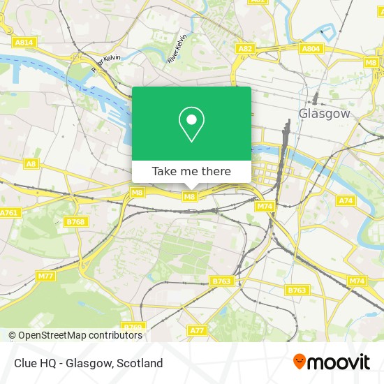 Clue HQ - Glasgow map