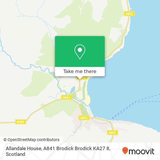 Allandale House, A841 Brodick Brodick KA27 8 map