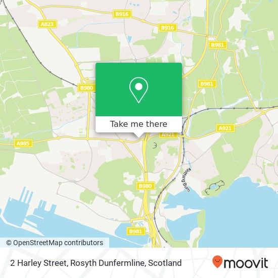 2 Harley Street, Rosyth Dunfermline map