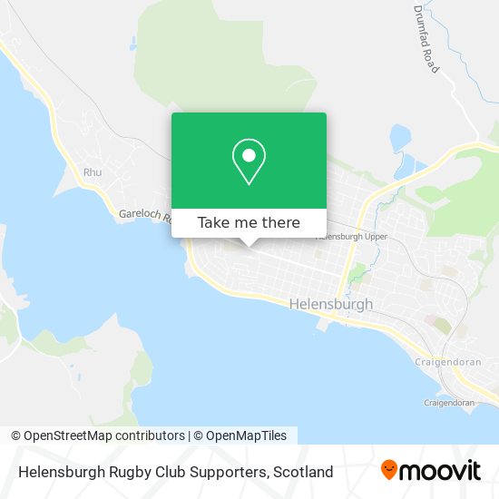 Helensburgh Rugby Club Supporters map