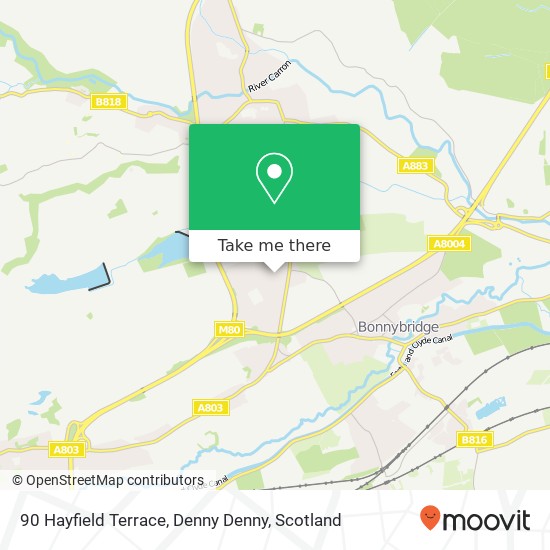 90 Hayfield Terrace, Denny Denny map