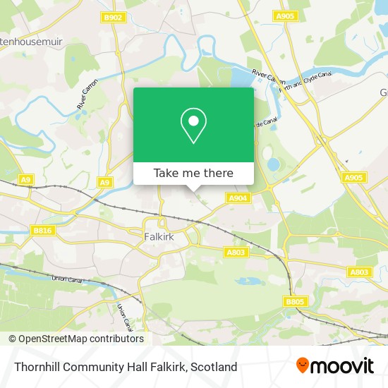 Thornhill Community Hall Falkirk map