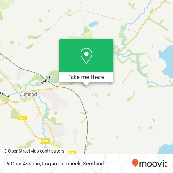6 Glen Avenue, Logan Cumnock map