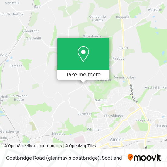 Coatbridge Road (glenmavis coatbridge) map