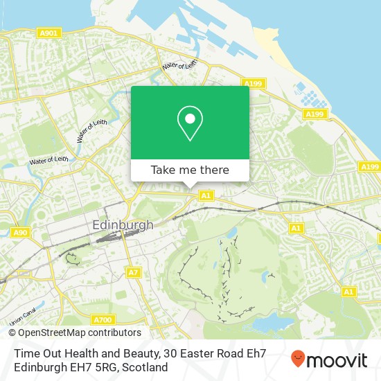 Time Out Health and Beauty, 30 Easter Road Eh7 Edinburgh EH7 5RG map