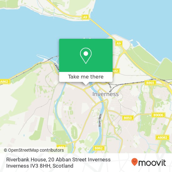 Riverbank House, 20 Abban Street Inverness Inverness IV3 8HH map