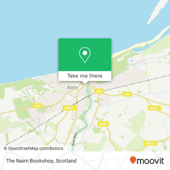 The Nairn Bookshop map