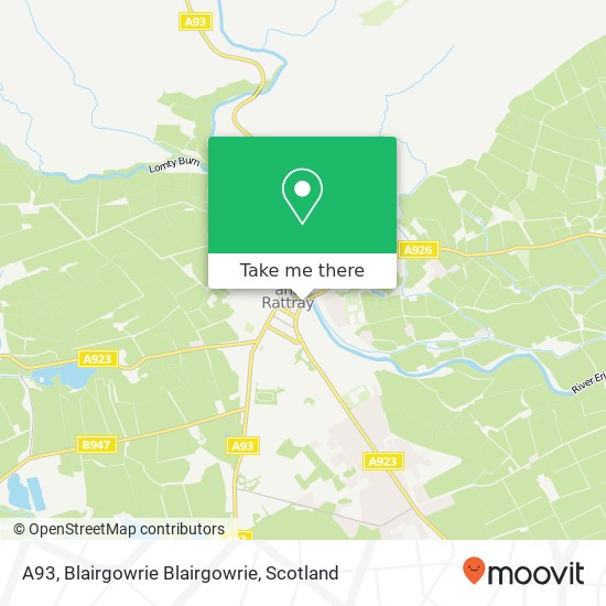 A93, Blairgowrie Blairgowrie map