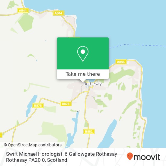 Swift Michael Horologist, 6 Gallowgate Rothesay Rothesay PA20 0 map