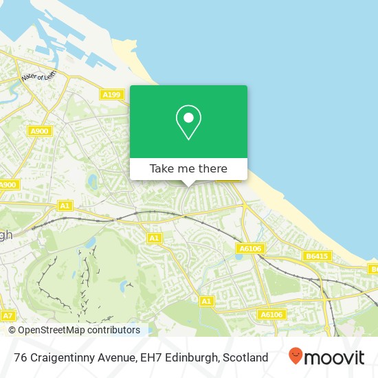 76 Craigentinny Avenue, EH7 Edinburgh map