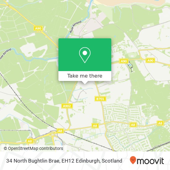 34 North Bughtlin Brae, EH12 Edinburgh map