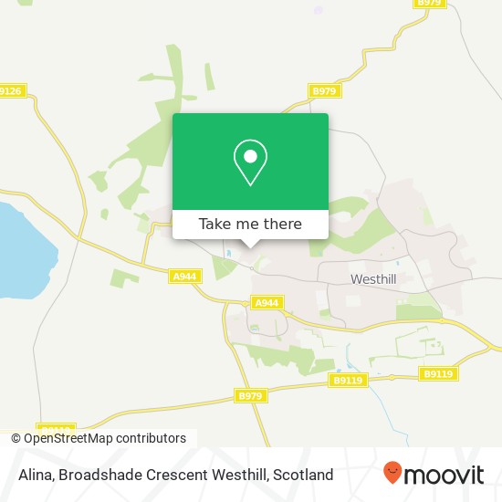 Alina, Broadshade Crescent Westhill map