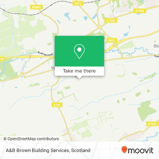 A&B Brown Building Services map