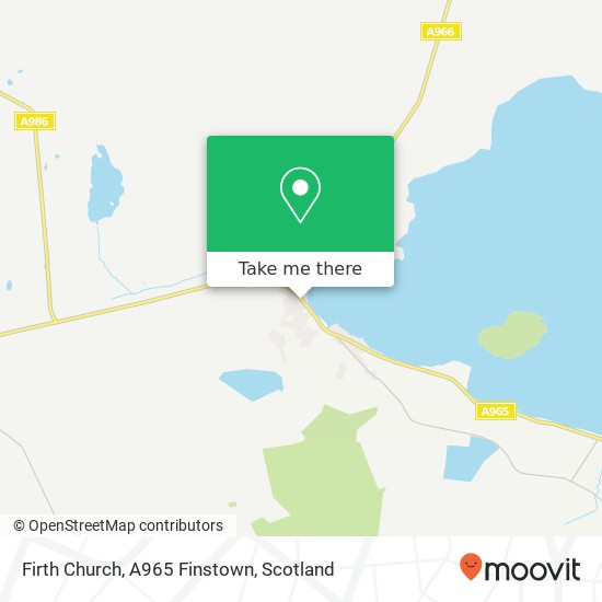 Firth Church, A965 Finstown map
