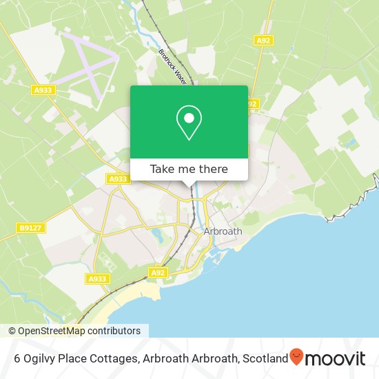 6 Ogilvy Place Cottages, Arbroath Arbroath map