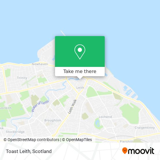 Toast Leith map