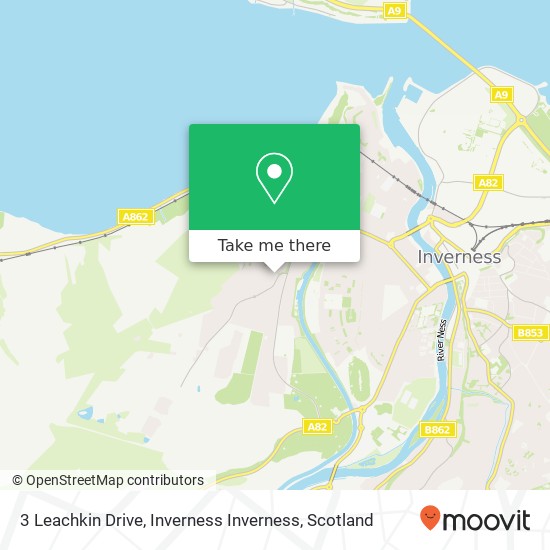 3 Leachkin Drive, Inverness Inverness map