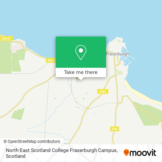 North East Scotland College Fraserburgh Campus map