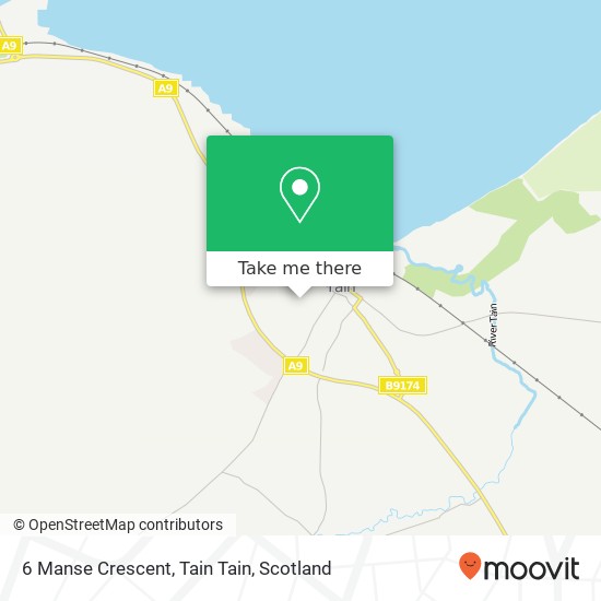 6 Manse Crescent, Tain Tain map