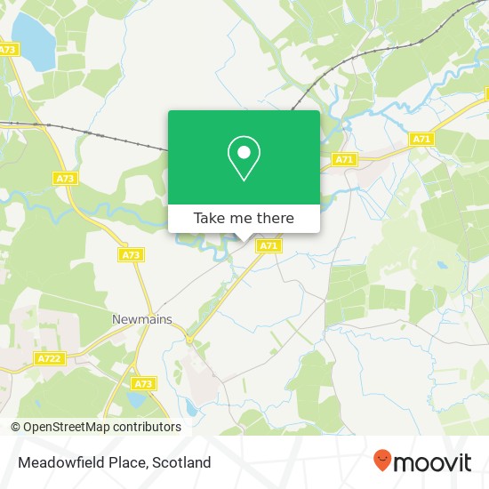 Meadowfield Place map