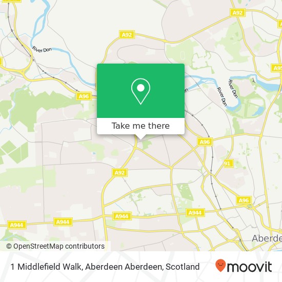 1 Middlefield Walk, Aberdeen Aberdeen map