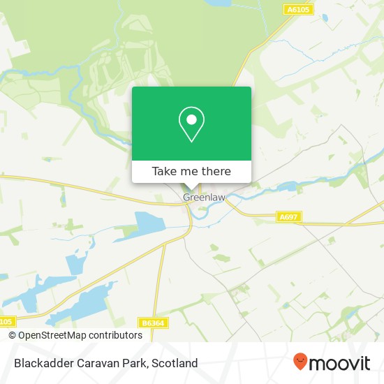 Blackadder Caravan Park map