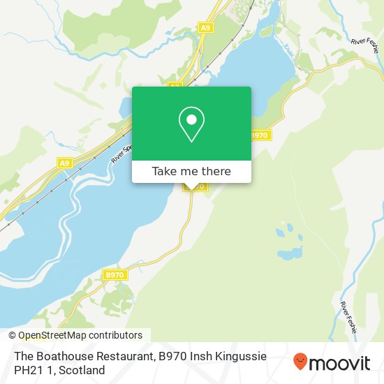 The Boathouse Restaurant, B970 Insh Kingussie PH21 1 map