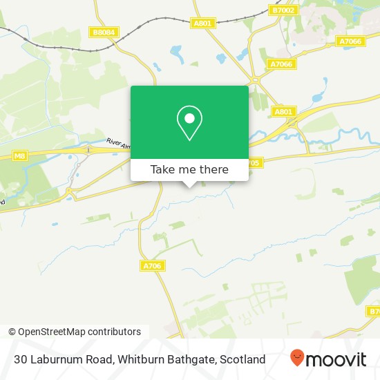 30 Laburnum Road, Whitburn Bathgate map