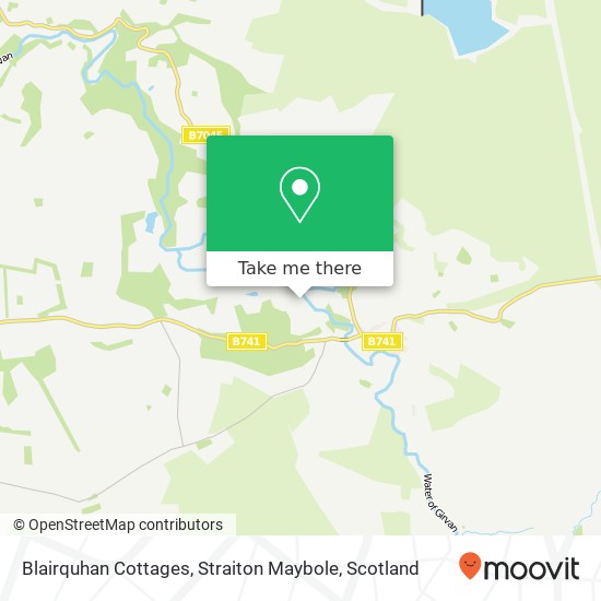 Blairquhan Cottages, Straiton Maybole map