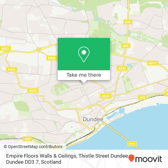 Empire Floors Walls & Ceilings, Thistle Street Dundee Dundee DD3 7 map