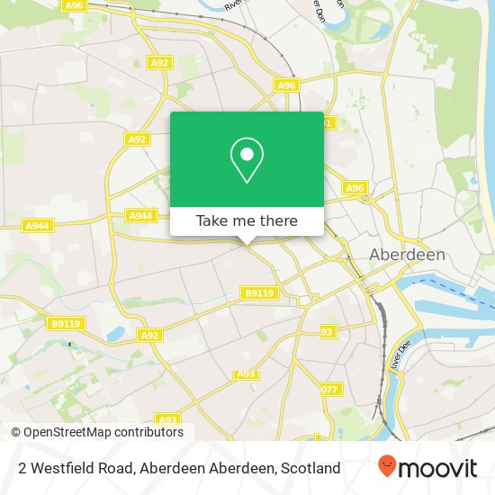 2 Westfield Road, Aberdeen Aberdeen map