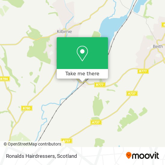 Ronalds Hairdressers map