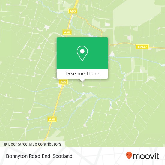 Bonnyton Road End map