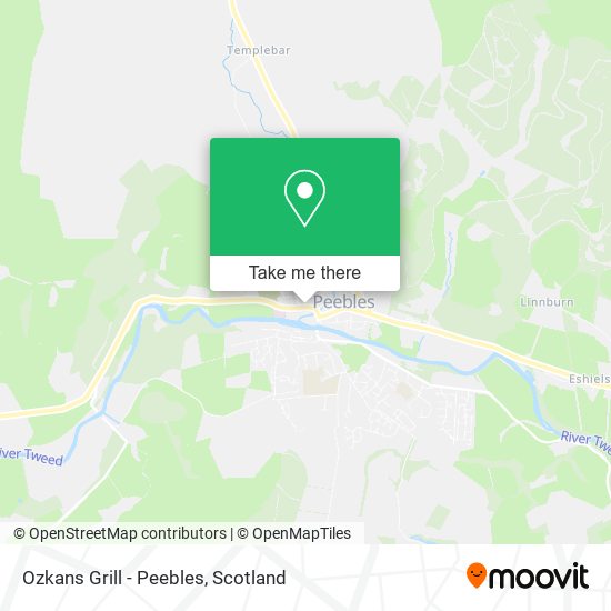 Ozkans Grill - Peebles map