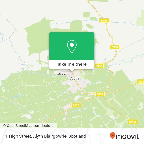 1 High Street, Alyth Blairgowrie map