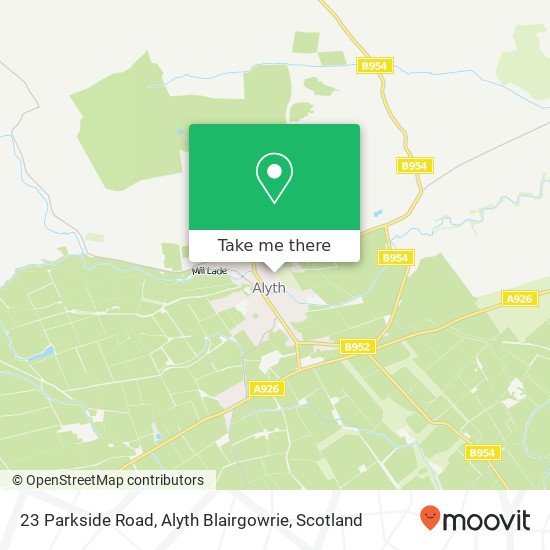 23 Parkside Road, Alyth Blairgowrie map