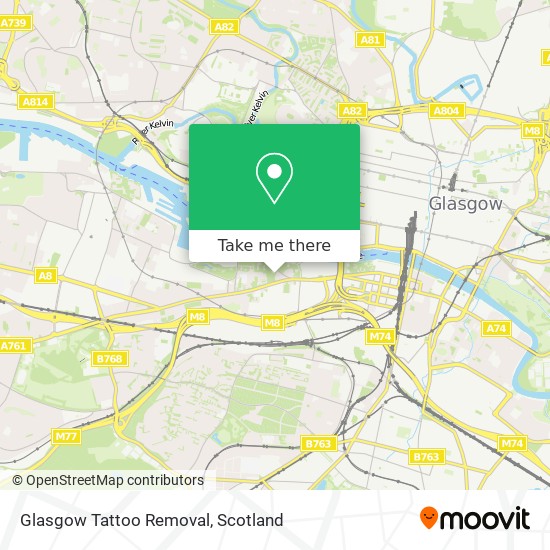 Glasgow Tattoo Removal map