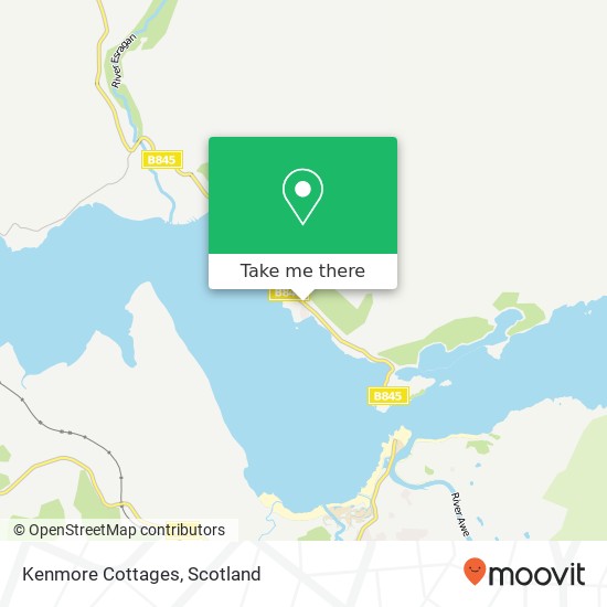 Kenmore Cottages map