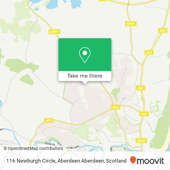116 Newburgh Circle, Aberdeen Aberdeen map