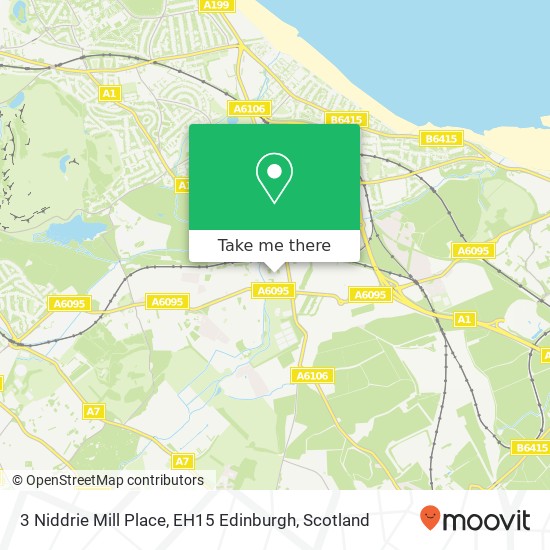 3 Niddrie Mill Place, EH15 Edinburgh map