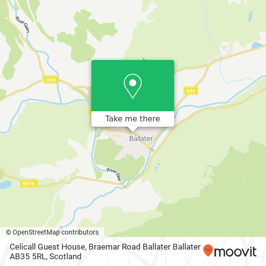 Celicall Guest House, Braemar Road Ballater Ballater AB35 5RL map