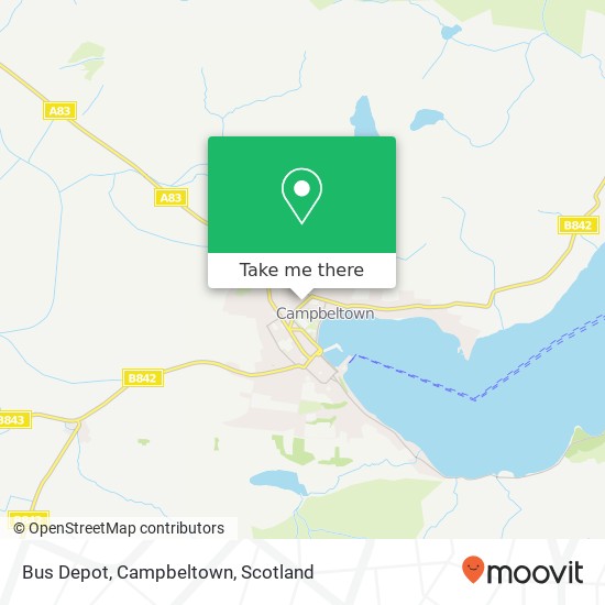 Bus Depot, Campbeltown map