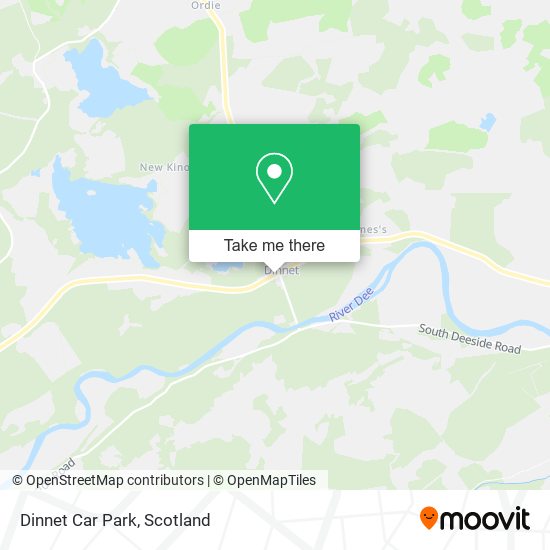 Dinnet Car Park map