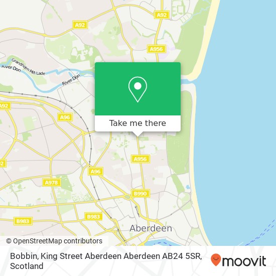 Bobbin, King Street Aberdeen Aberdeen AB24 5SR map