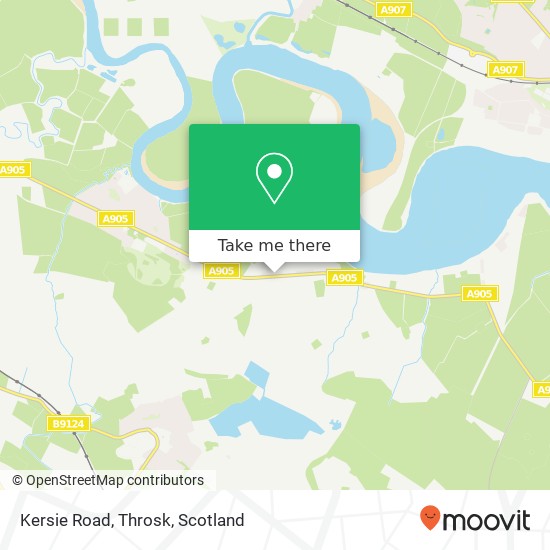 Kersie Road, Throsk map
