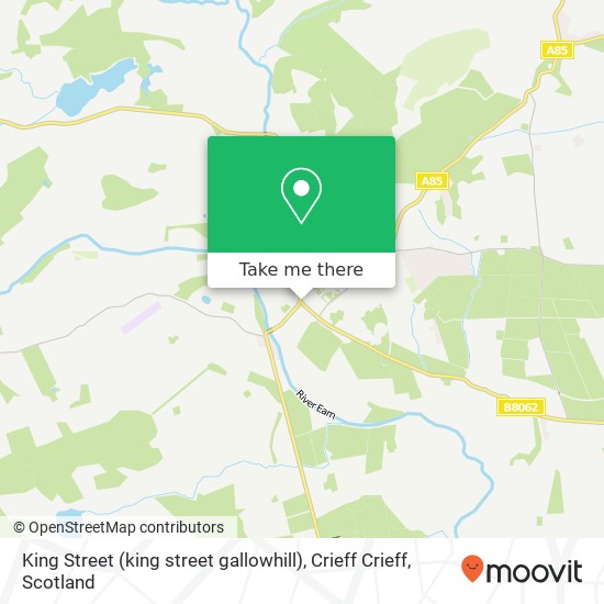 King Street (king street gallowhill), Crieff Crieff map