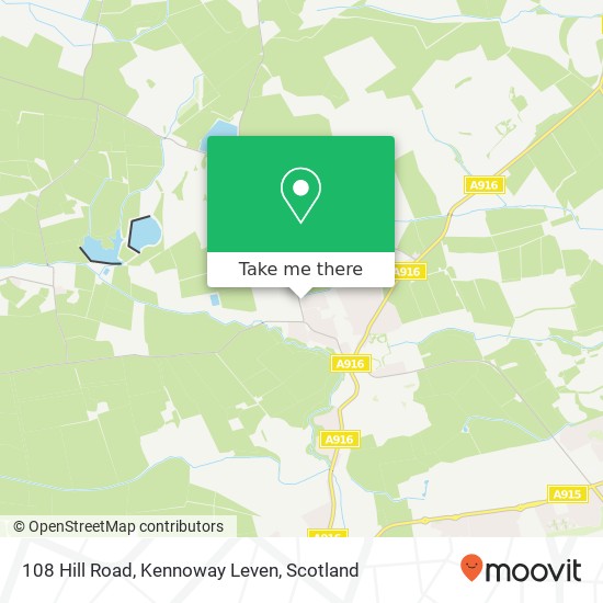 108 Hill Road, Kennoway Leven map