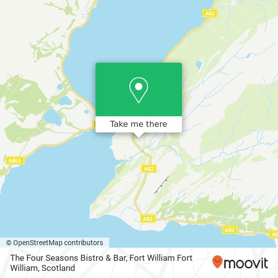 The Four Seasons Bistro & Bar, Fort William Fort William map